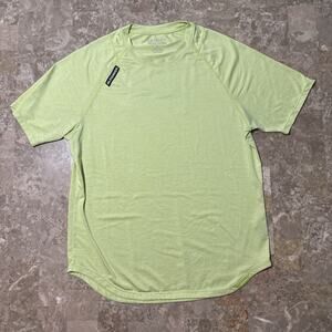 Legends Enzo Shirt Mens Large Neon Green Short Sleeve Tee Gym Performance